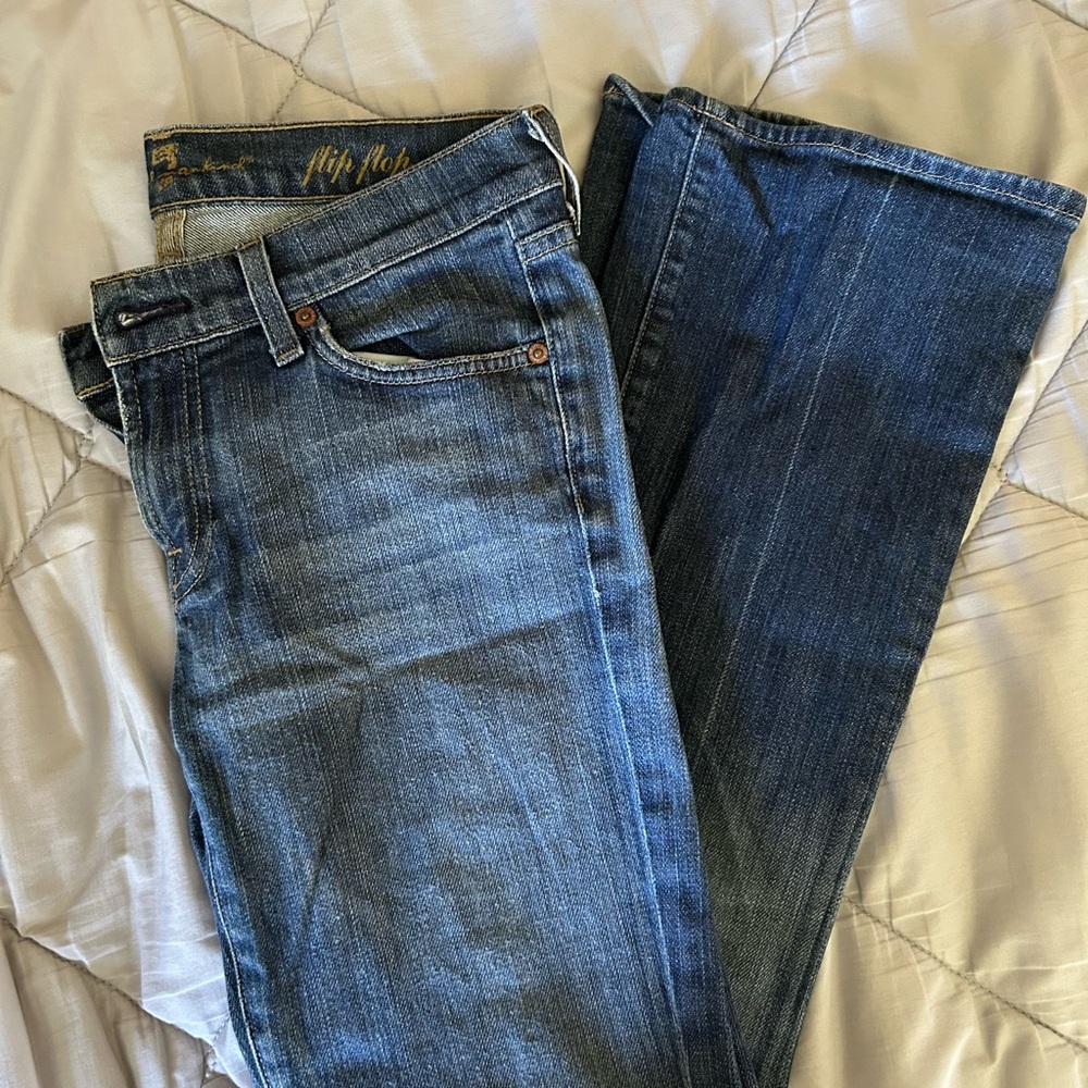 7 For All Mankind Low Rise Jeans - Picture 3 of 6